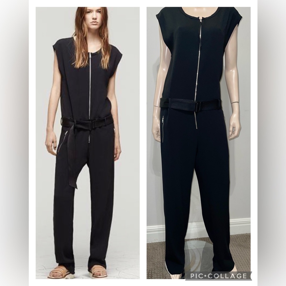 Rag & Bone | Mareth Cap-Sleeve Belted Jumpsuit 8